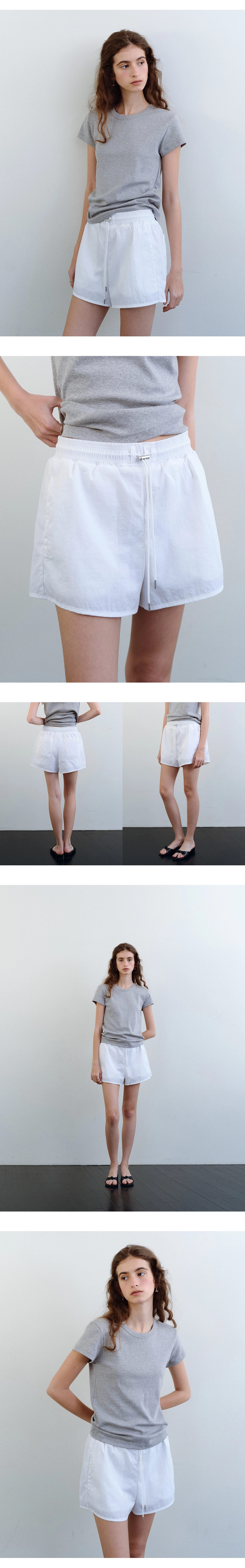 Nylon stopper shorts_2colors