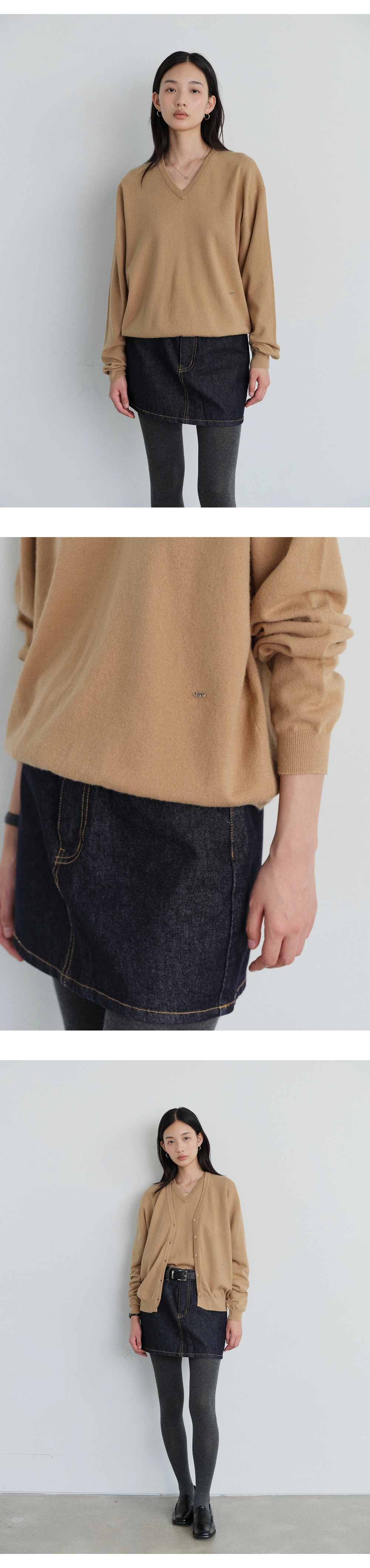 [9차 리오더][뉴컬러 추가] Washable V-neck knit_6colors