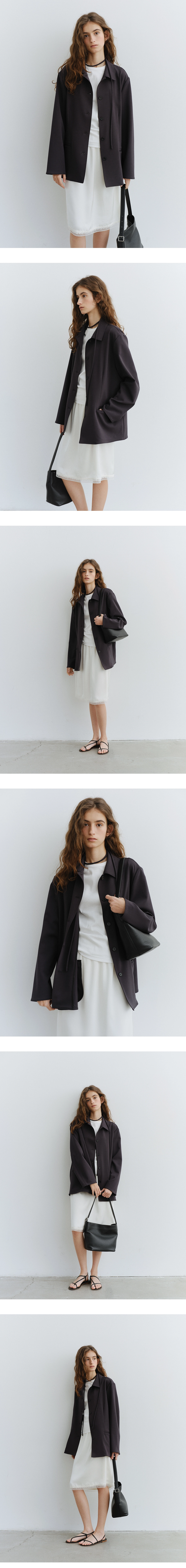 [김가훤 PICK!] [1차 리오더] Noah string shirt jacket_2colors