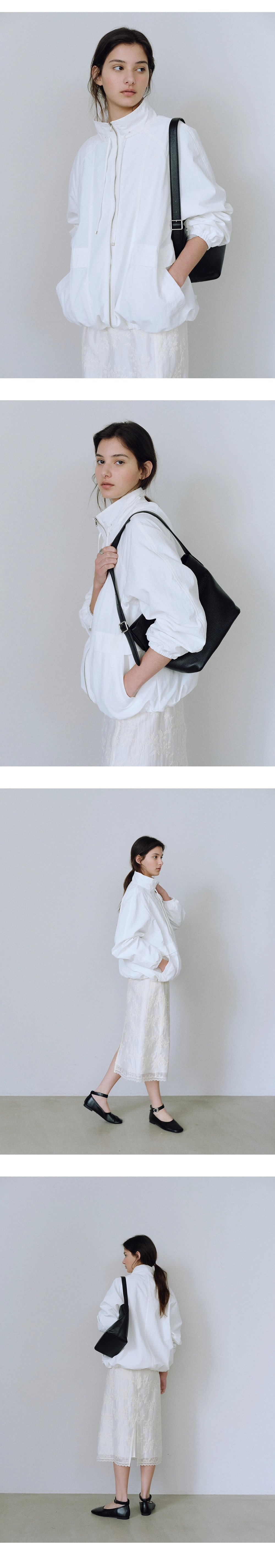 [1차 리오더] Nylon string high neck jumper_2colors
