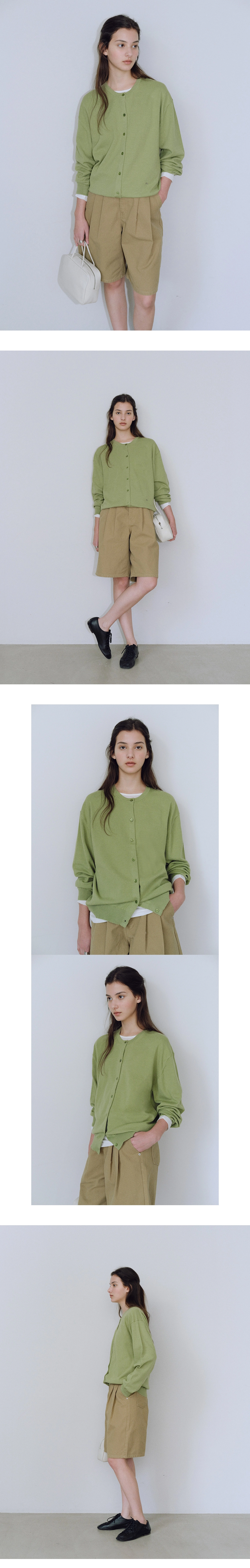 Washable round cardigan_5colors