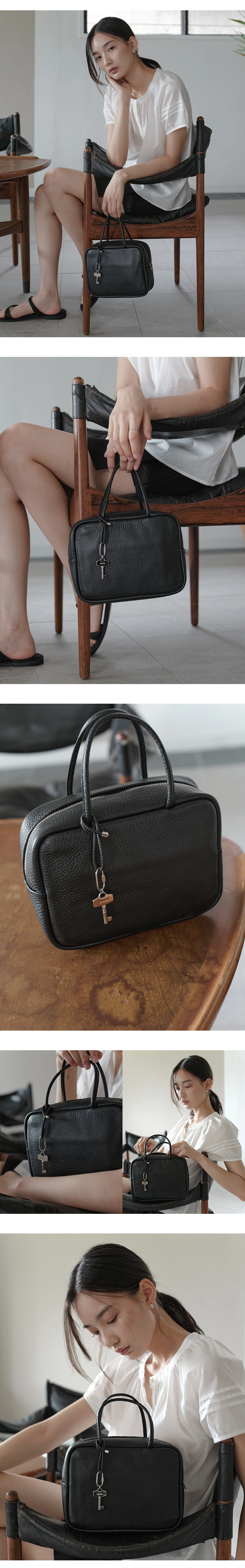 [김가훤 PICK!] [8차 리오더] [박소령 착용] Square top handle bag_2color