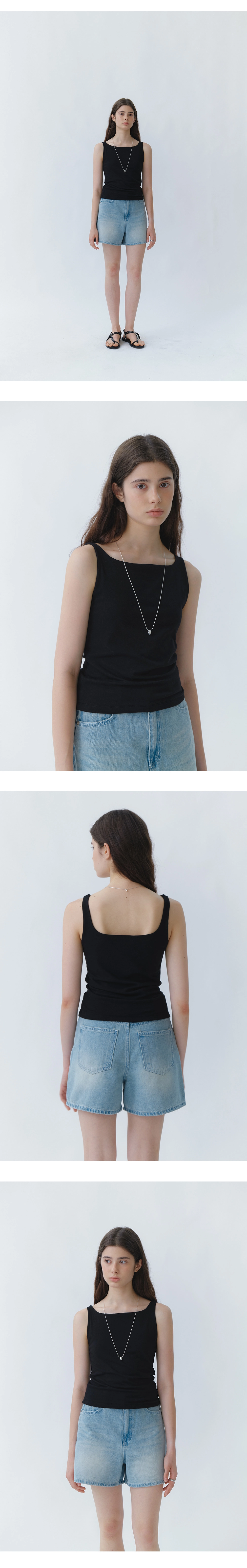 Mellow square sleeveless_4colors