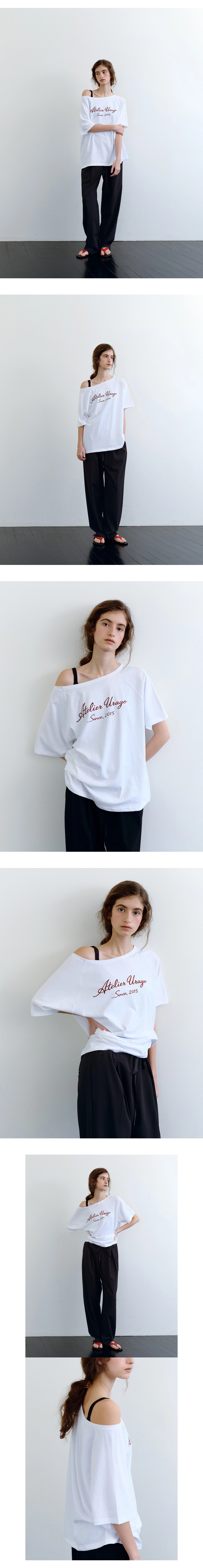 Atelier off shoulder t-shirt_3colors