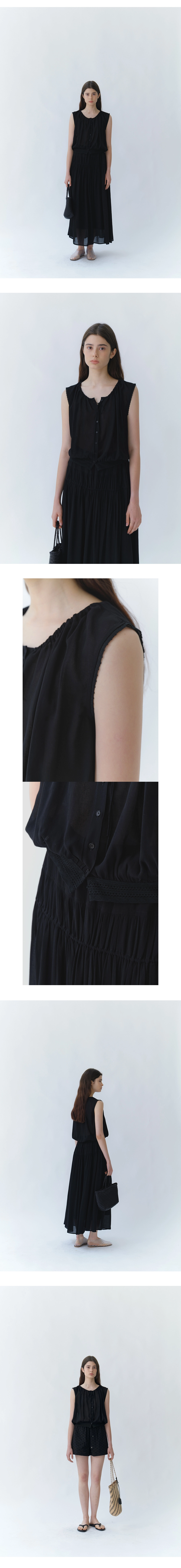 Clair lace sleeveless blouse_2colors