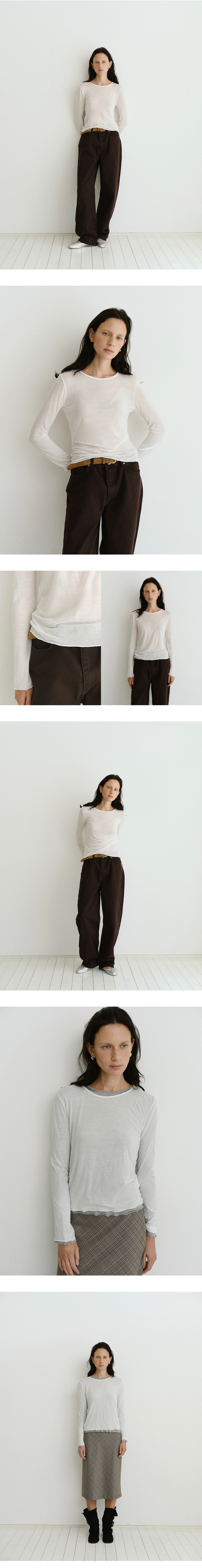 Sorbet tencel t-shirt_4colors