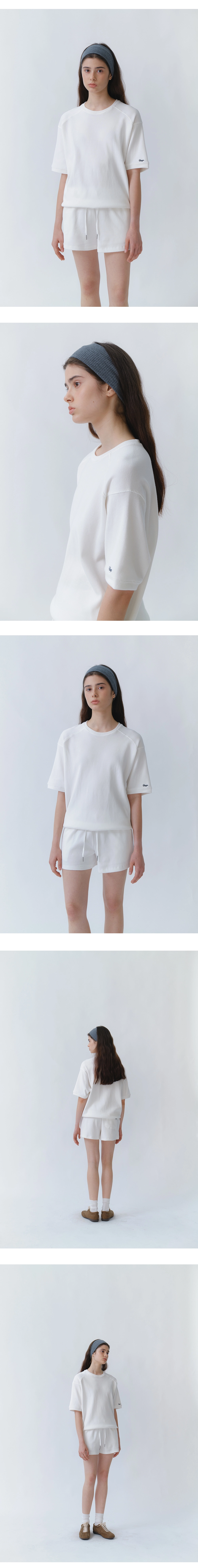 Waffle half sweatshirt_3colors