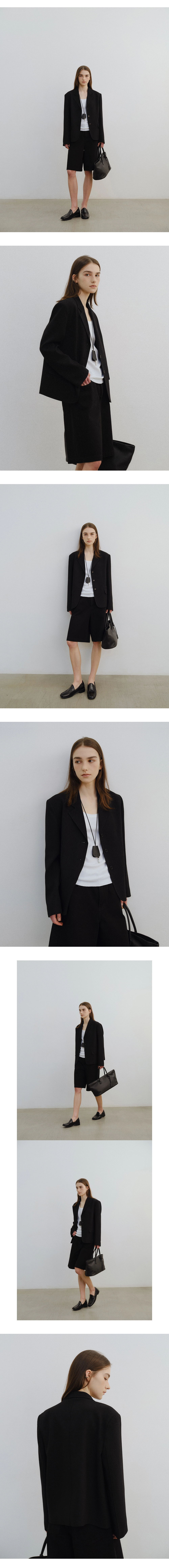 Mute single button jacket_2colors