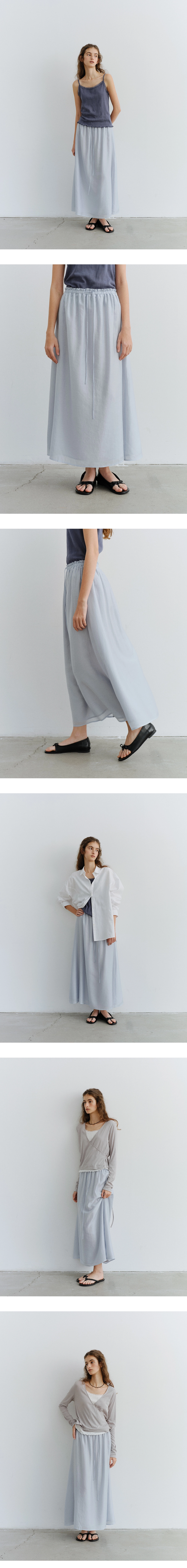 [김가훤 PICK!] [1차 리오더] Charlotte shirring long skirt_2colors