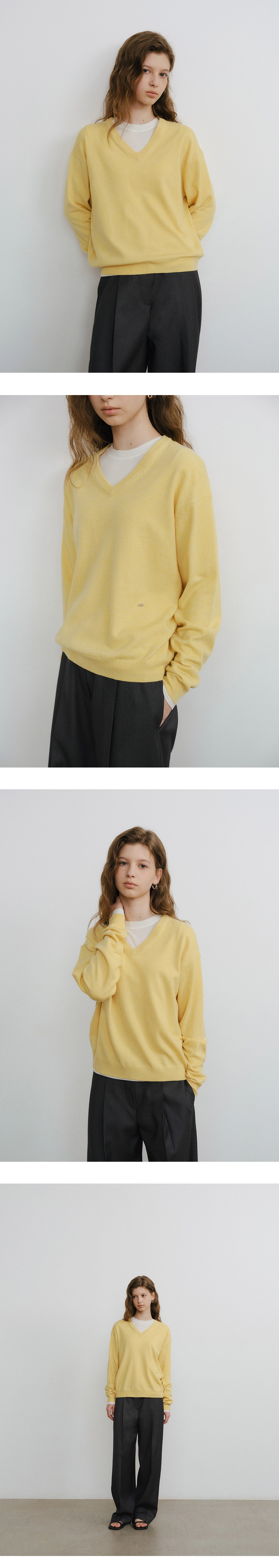 [9차 리오더][뉴컬러 추가] Washable V-neck knit_6colors