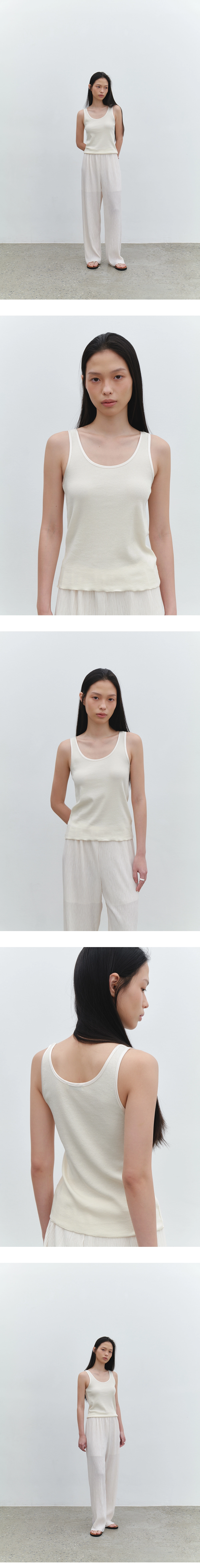 [주리, 박소령, 유이수, 서지연 착용] Binding ribbed sleeveless_4colors