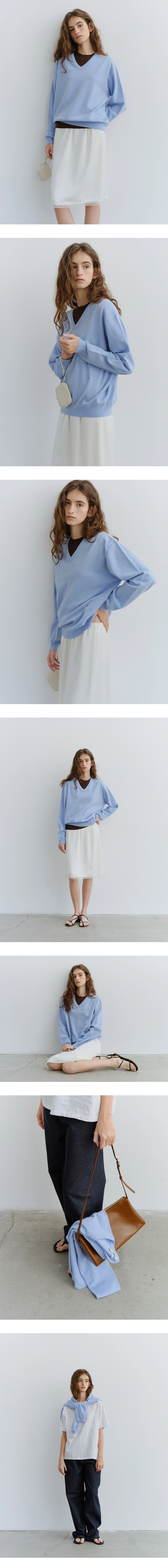 [9차 리오더][뉴컬러 추가] Washable V-neck knit_6colors
