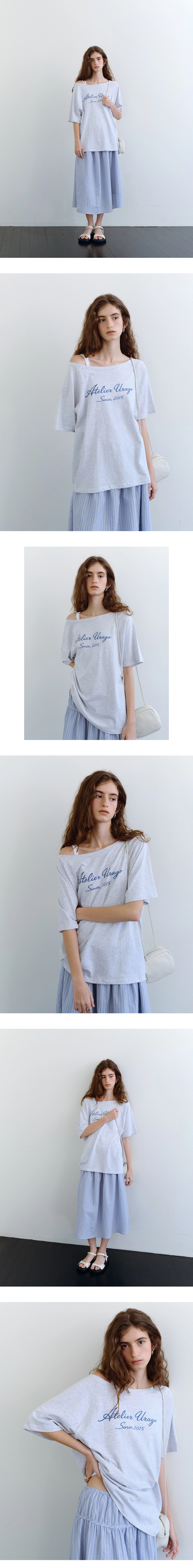 Atelier off shoulder t-shirt_3colors