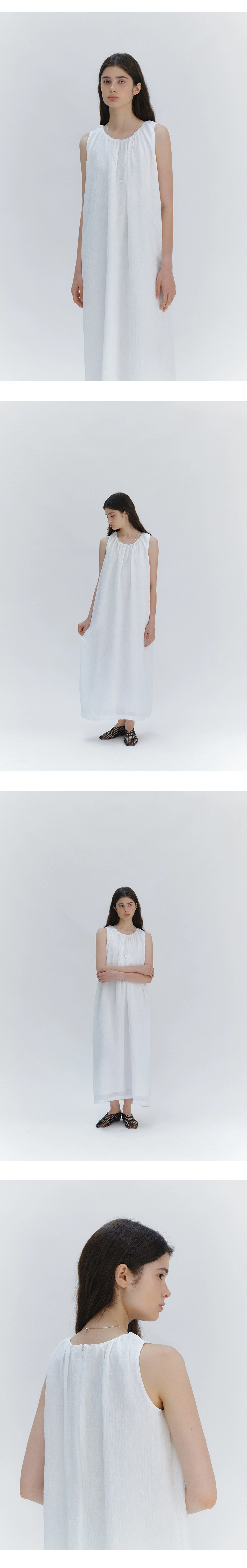Cloud sleeveless long dress_3colors
