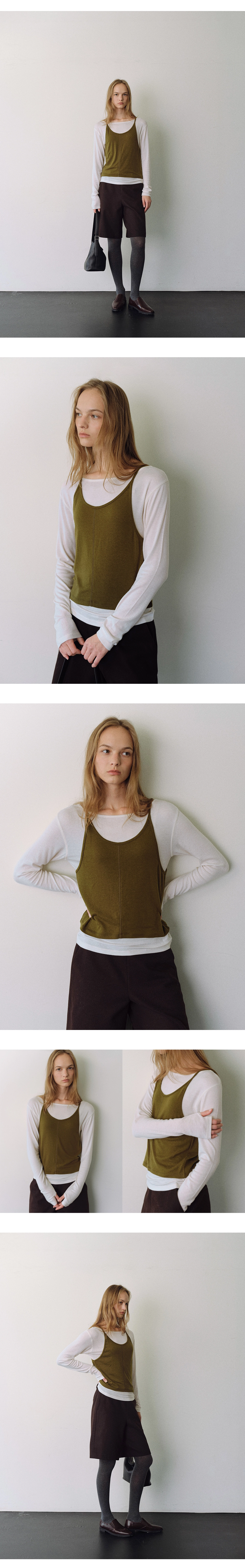 Soy layered t-shirt set_3colors