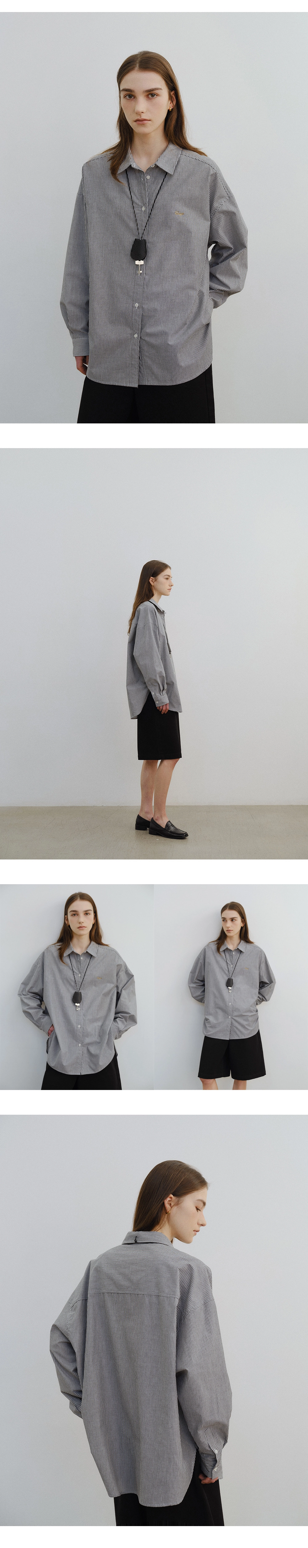 Paul logo stripe shirt_2colors