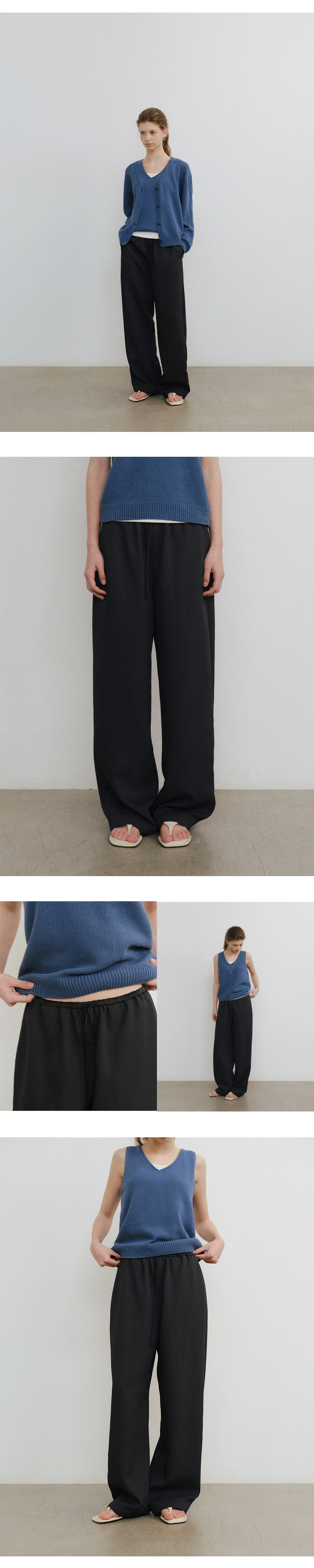 [유이수 착용] Wesley string pants_2colors