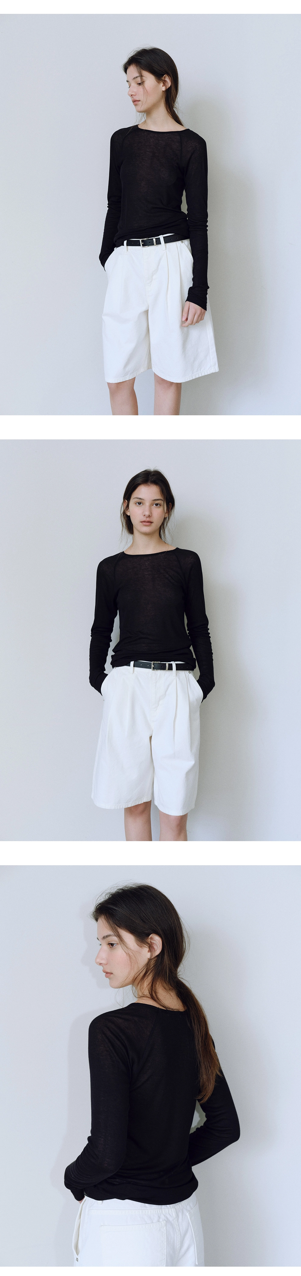 Modal raglan slim t-shirt_4colors