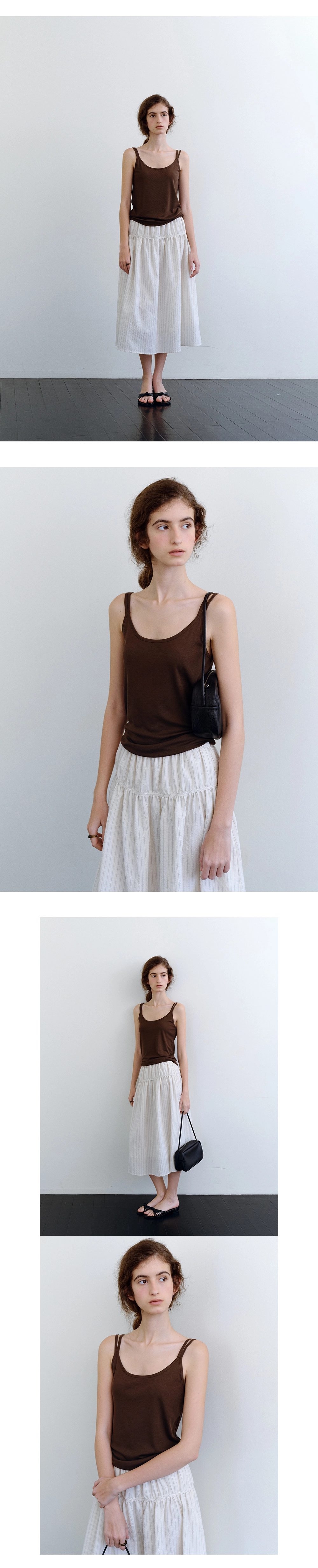 Tencel double sleeveless_4colors
