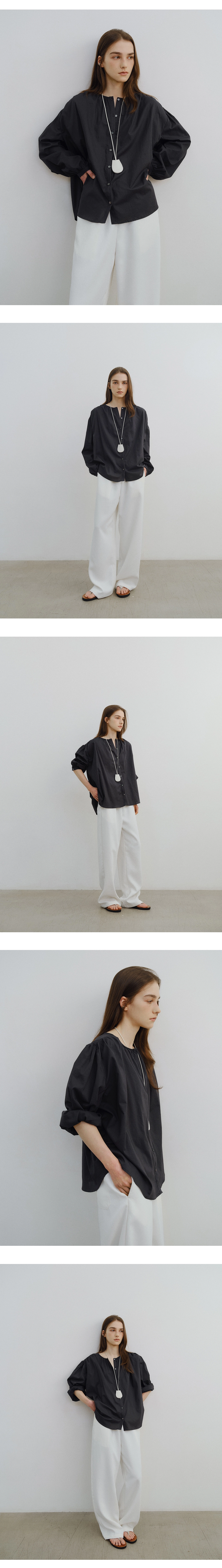 Tender shirring blouse_3colors
