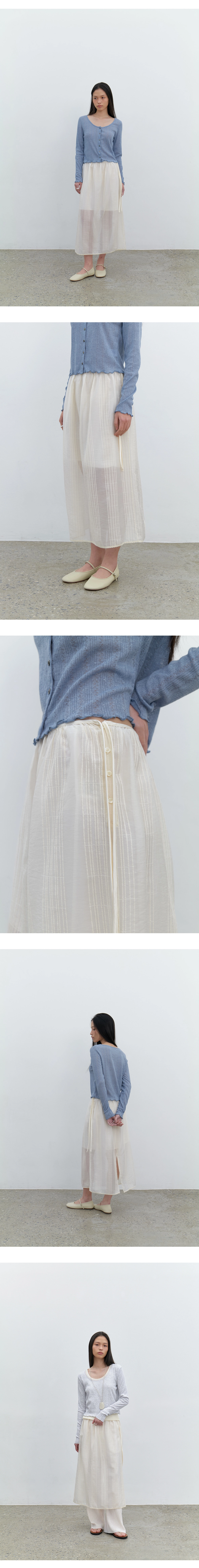 [주리, 박소령, 유이수 착용] Daisy layered skirt set_2colors