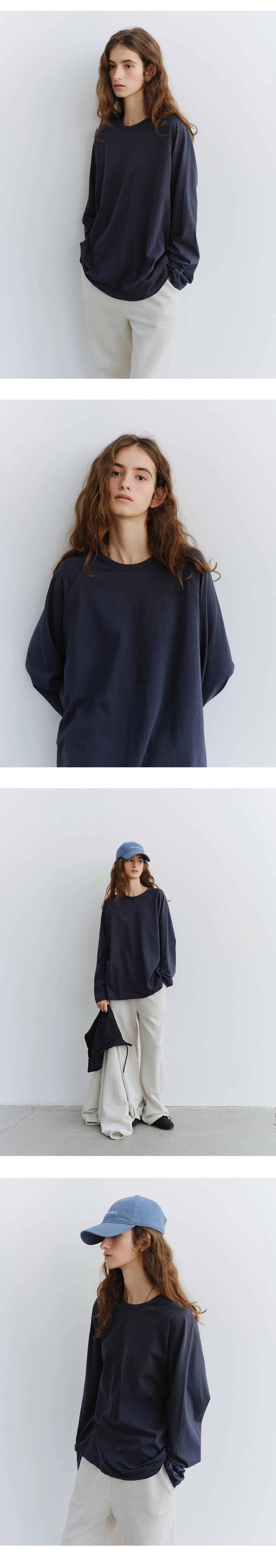 Raglan cotton t-shirt_3colors