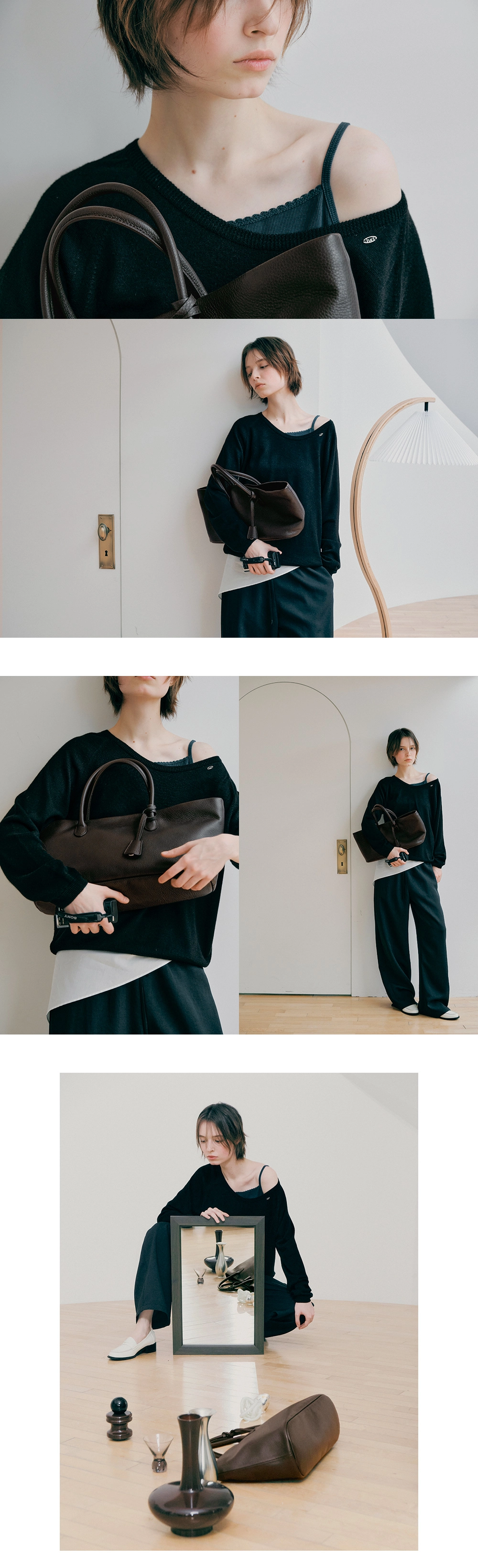 Peony wool U-neck knit_4colors