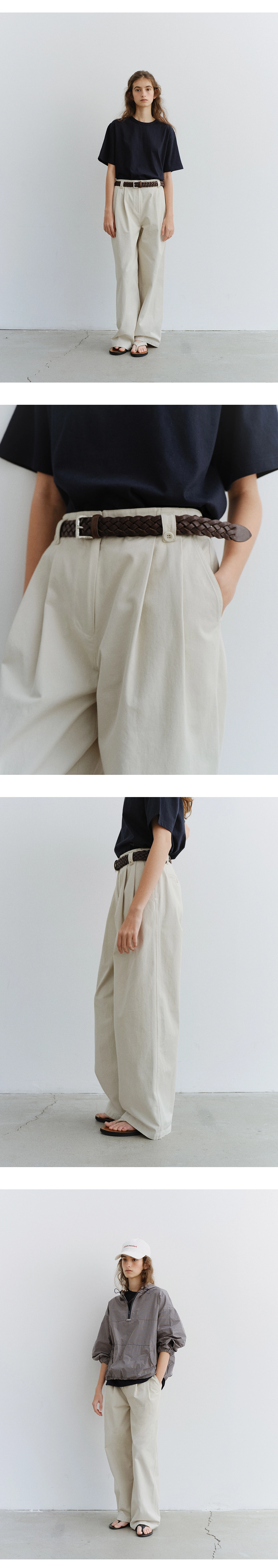 [1차 리오더] Button two-tuck chino pants_2colors