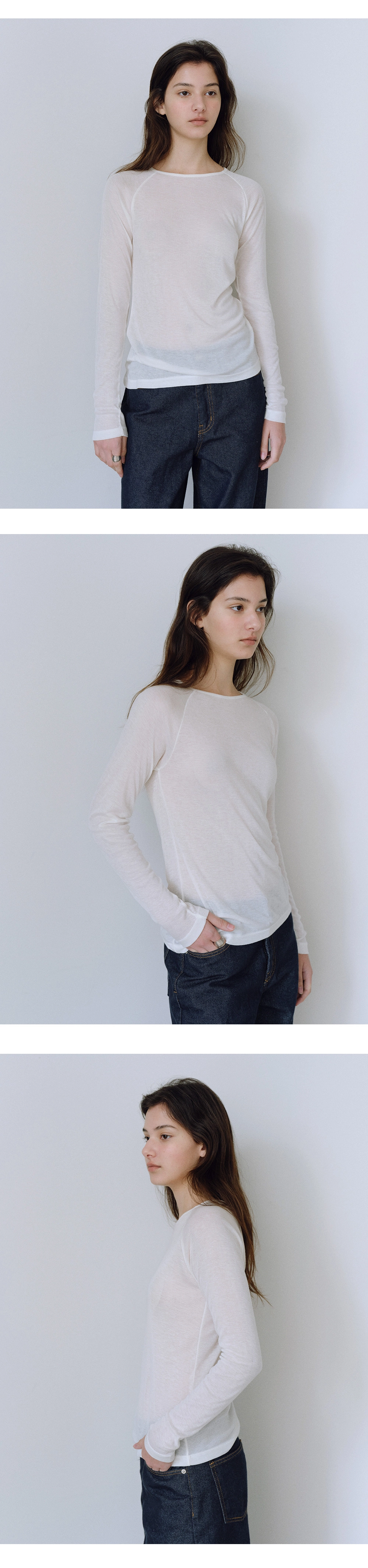 Modal raglan slim t-shirt_4colors