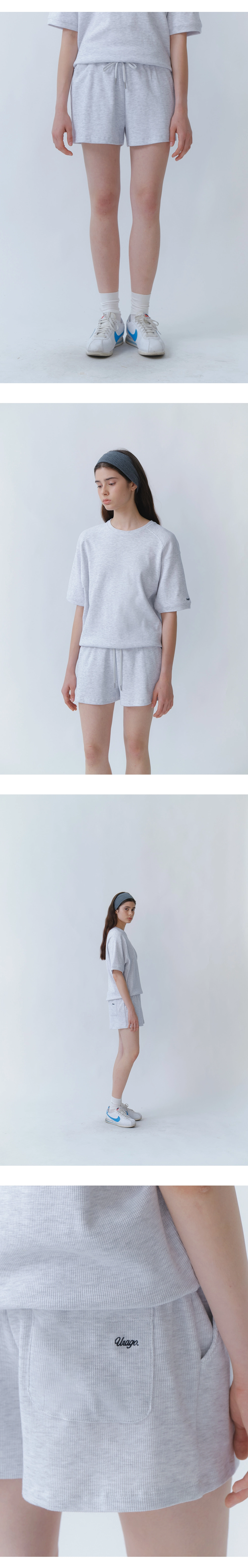 Waffle banding shorts_4colors