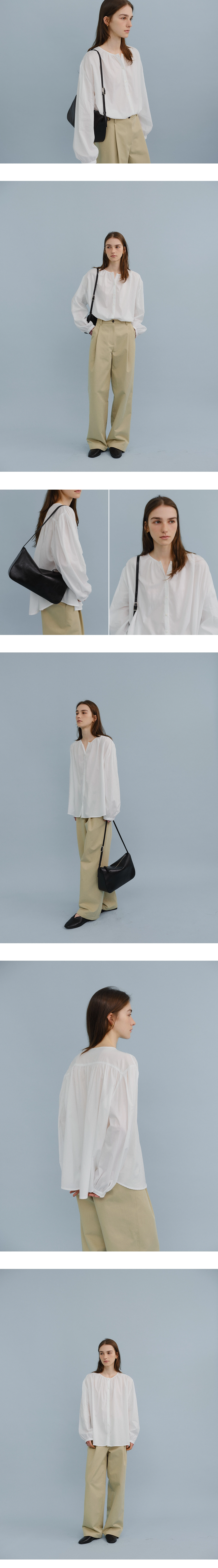 Tender shirring blouse_3colors