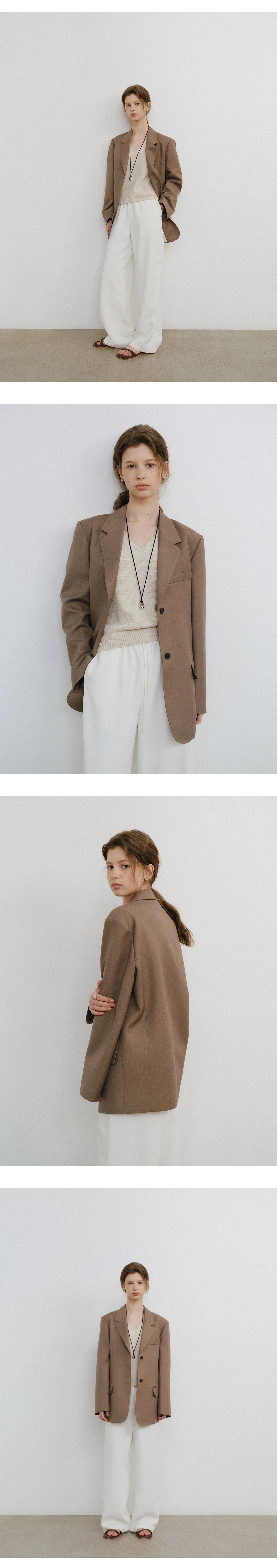 Peter single button jacket_2colors