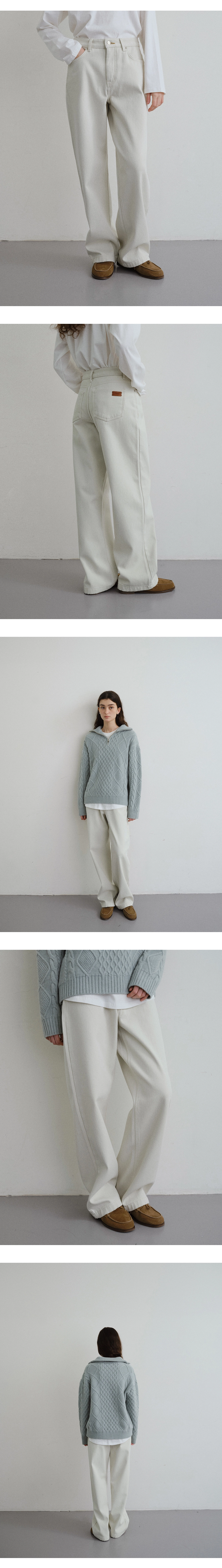 Winter cotton wide denim_2colors