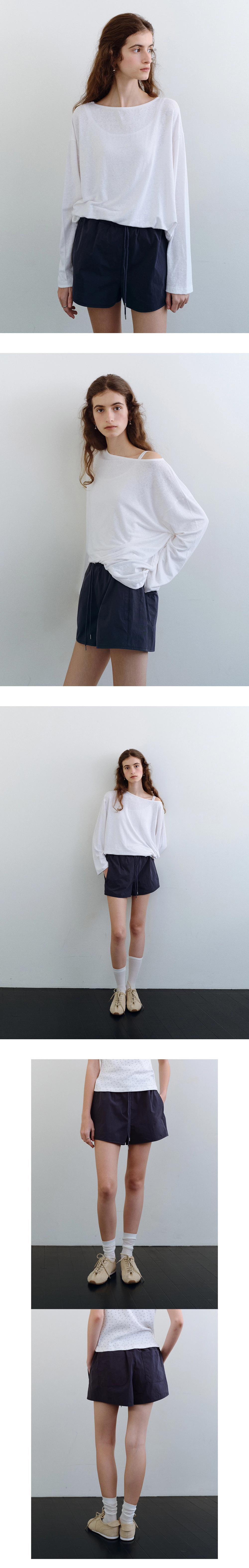 Nylon stopper shorts_2colors
