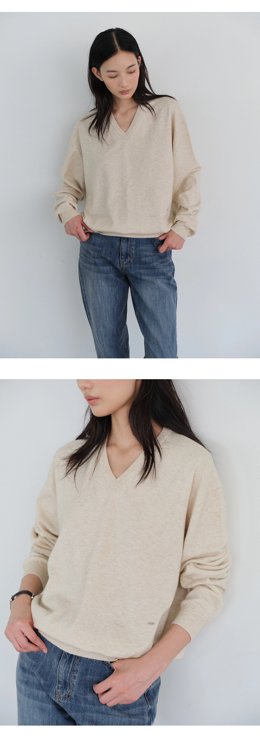 [9차 리오더][뉴컬러 추가] Washable V-neck knit_6colors