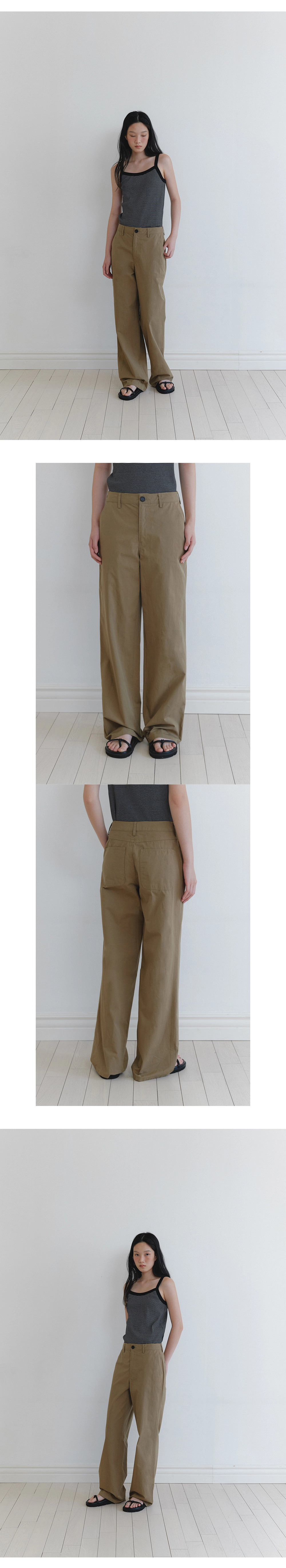 Benny cotton straight pants_3colors