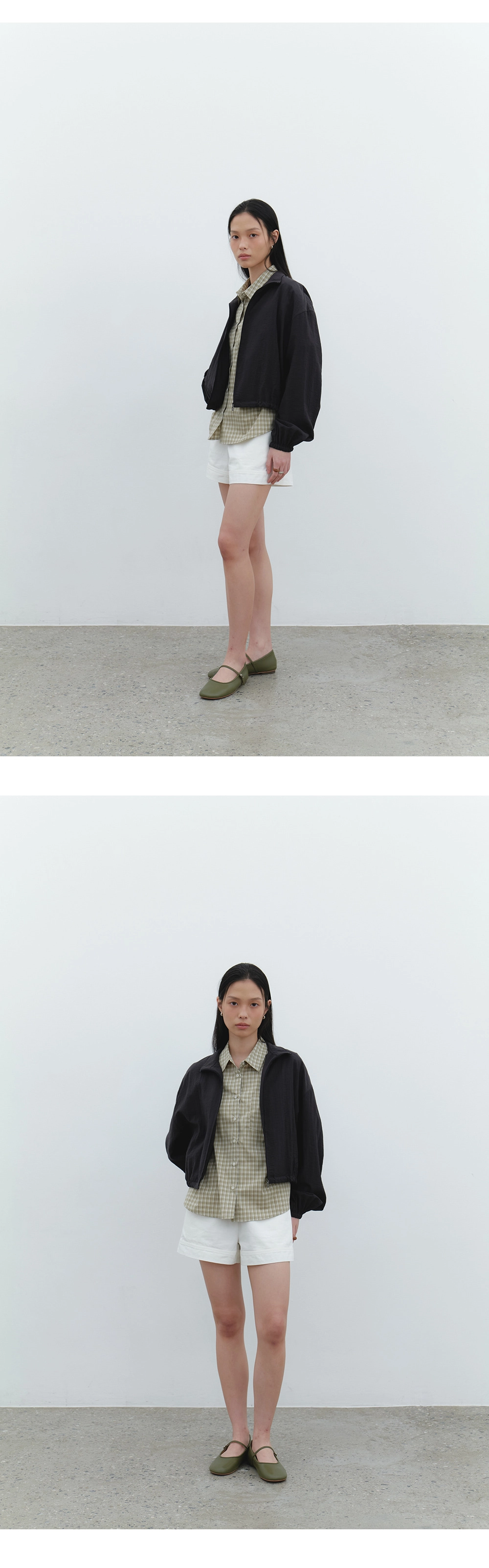 [주리, 유이수 착용] Sheer nylon light jumper_3colors