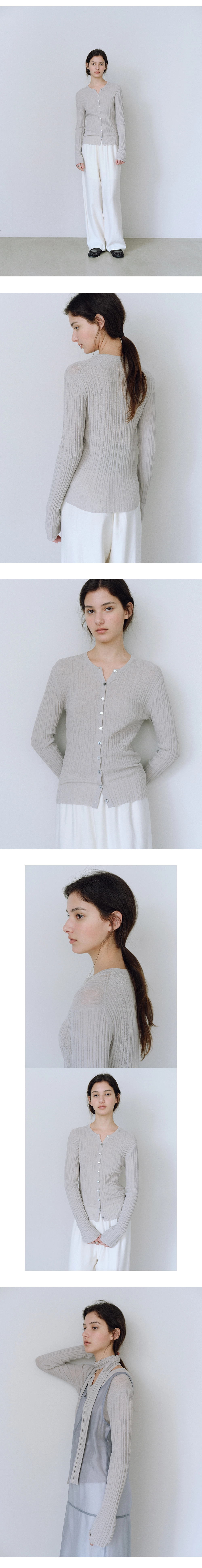 Elite scarf cardigan set_3colors