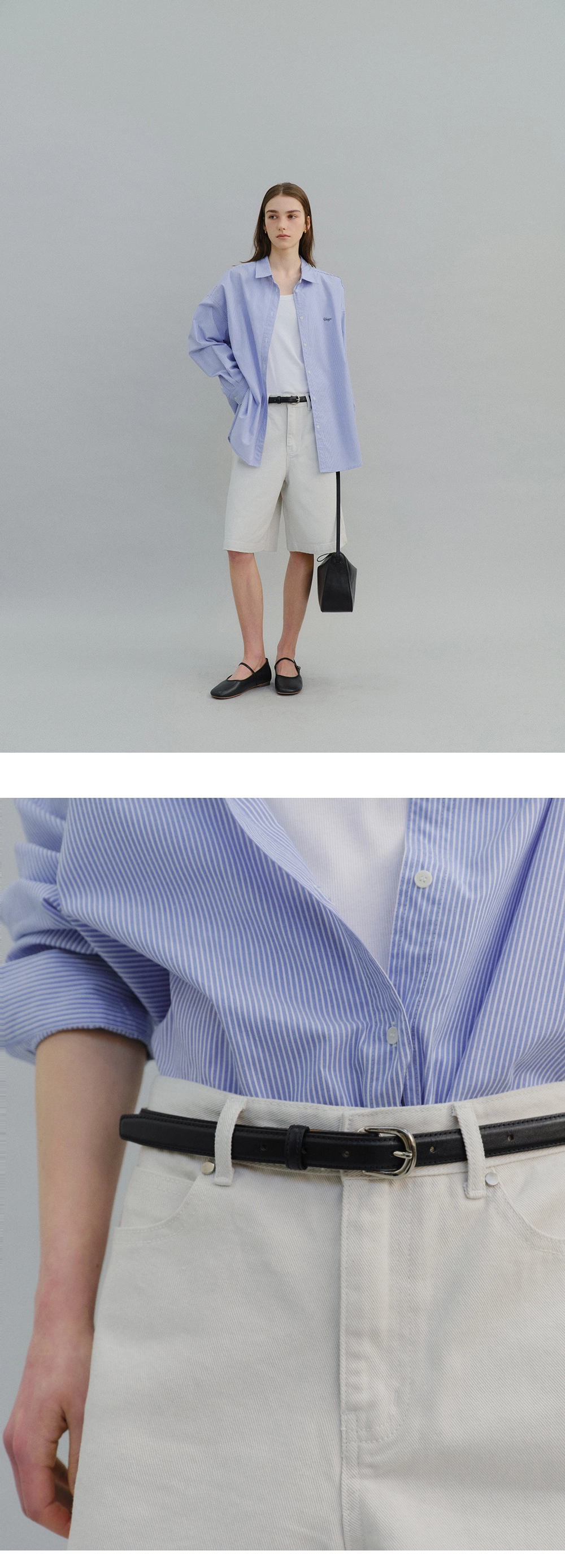 [29EDITION] Bermuda denim pants_2colors