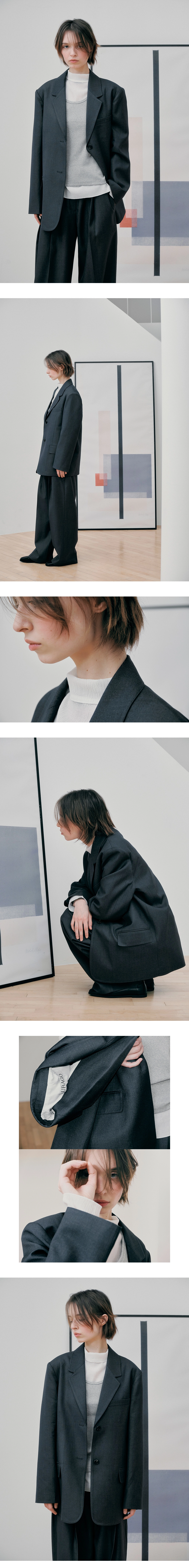 Peter single button jacket_2colors