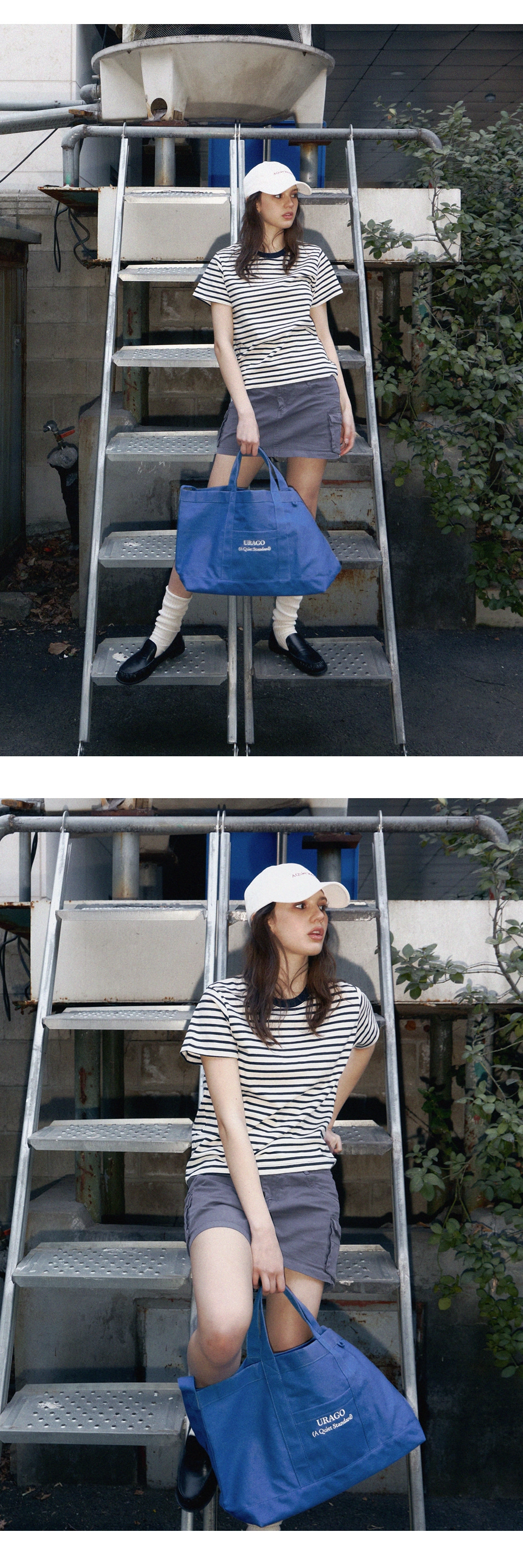 [+옵션 할인] Stripe half t-shirt_4colors