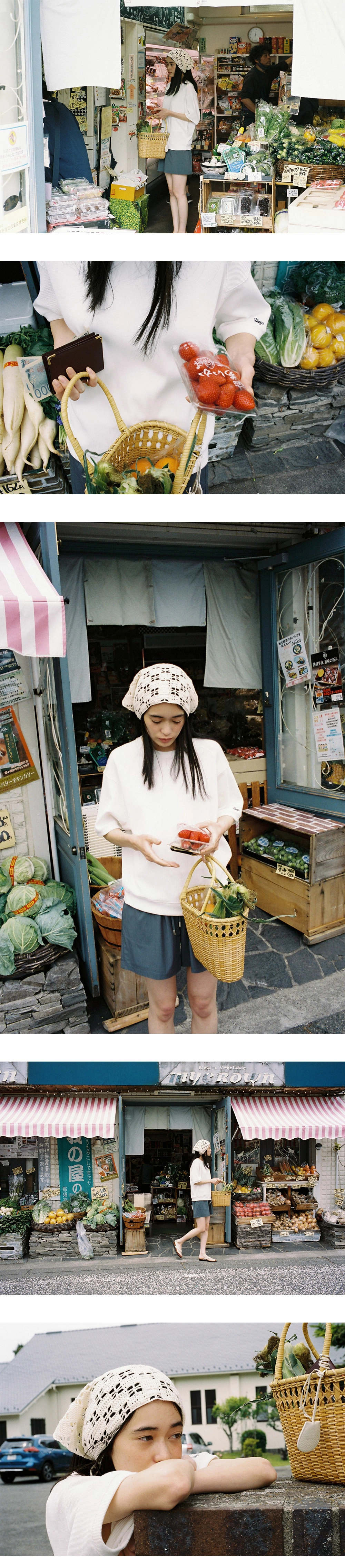 Waffle half sweatshirt_3colors