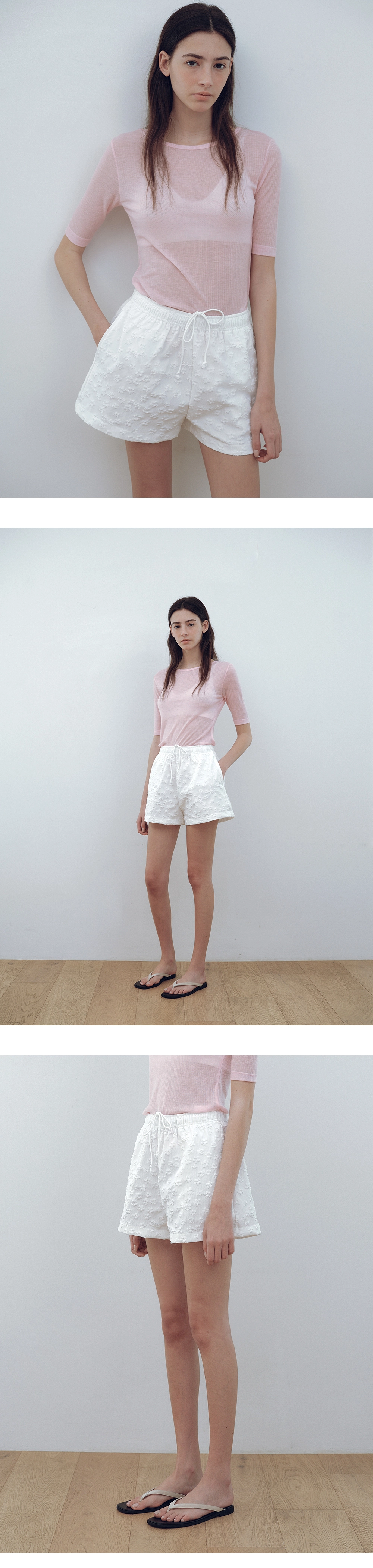 Flower pattern shorts