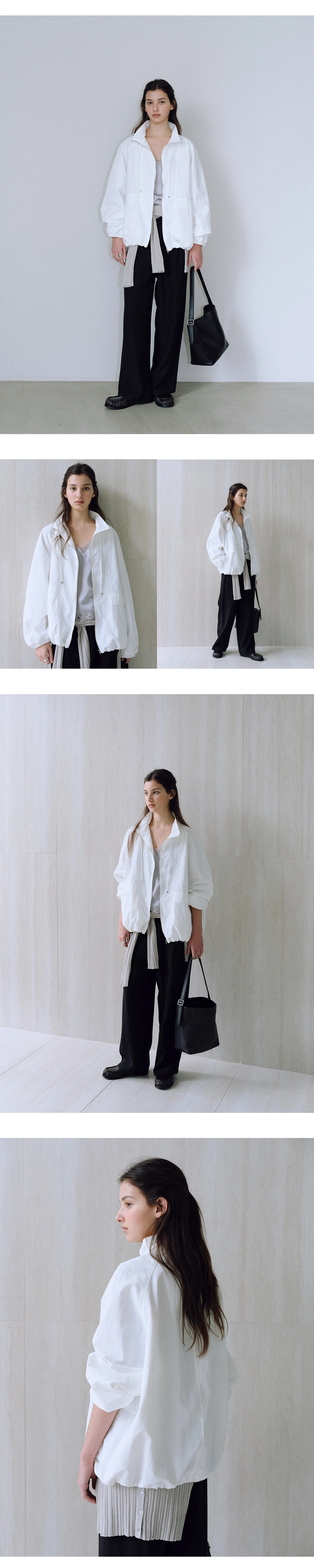 [1차 리오더] Nylon string high neck jumper_2colors