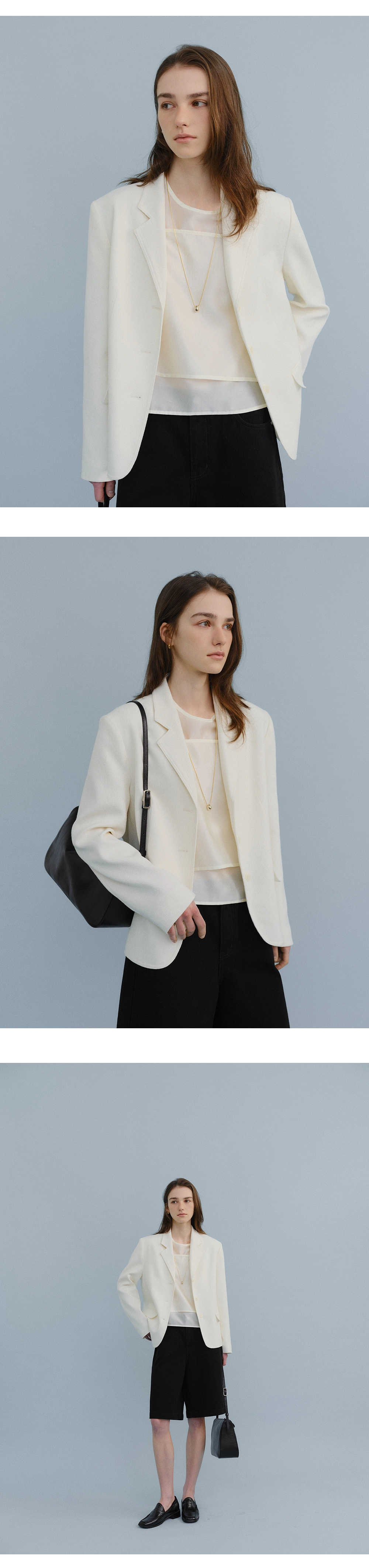 Mute single button jacket_2colors