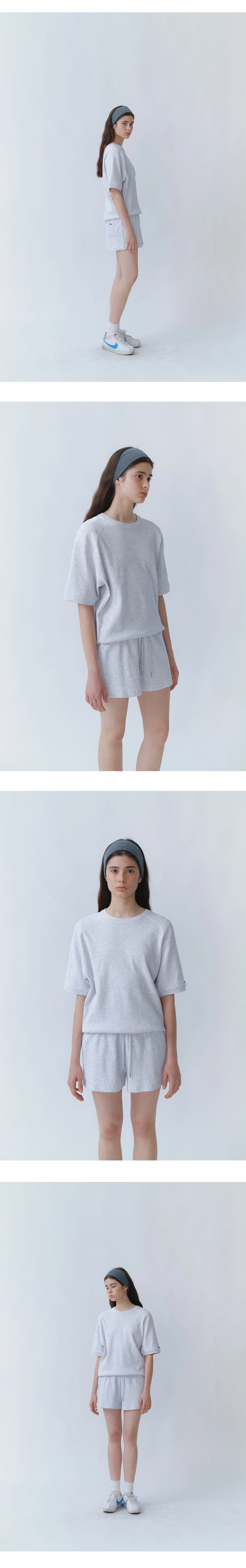 Waffle half sweatshirt_3colors