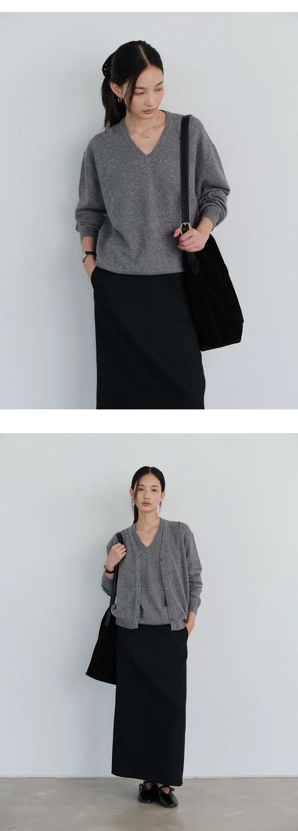 [9차 리오더][뉴컬러 추가] Washable V-neck knit_6colors