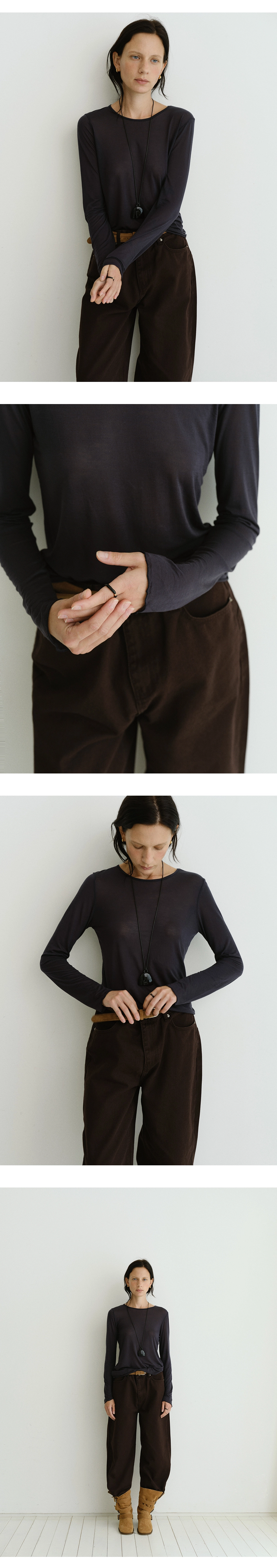 Sorbet tencel t-shirt_4colors