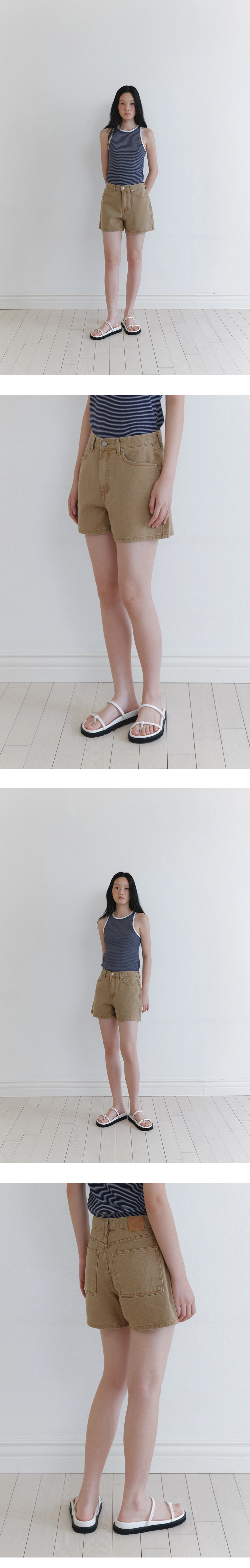 Kaya washed denim shorts_2colors