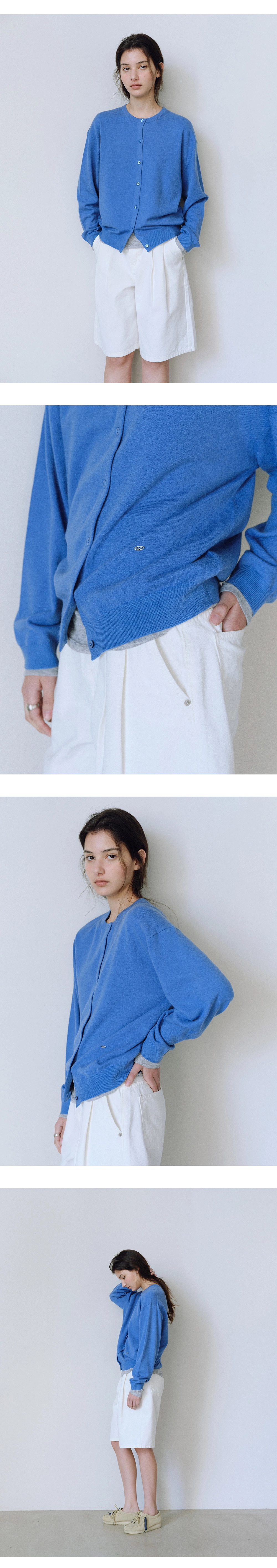 Washable round cardigan_5colors